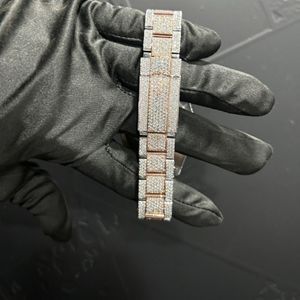 Montre de luxe entièrement sertie de diamants VVS de qualité supérieure, fabriquée en laboratoire, nouvelle collection - Product Image 5