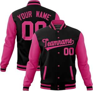 Chaquetas Bomber Varsity Bordadas Personalizadas al por Mayor para Hombre, Chaquetas de Invierno de Talla Grande para Equipos de Béisbol con Cuello Alto - Product Image 4