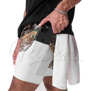 Shorts de bain Awrah pour hommes, personnalisables avec logo, nouveau modèle, motif camouflage, vêtements de sport Sunnah, Halal, décontractés - Product Image 4