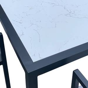 Silla de comedor de aluminio, muebles de exterior duraderos, mesa de comedor, silla de comedor para hotel, villa, patio y uso en exteriores. - Product Image 5