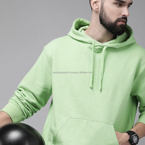 Nardon Apparel 2025, venta al por mayor, marca Vintage, Sudadera con capucha en blanco verde claro para hombre, estilo lavado con impresión personalizada - Product Image 3