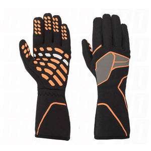 Gants de karting personnalisés avec logo, paume rembourrée, matière respirante, production OEM en gros pour équipes de karting et détaillants - Product Image 1