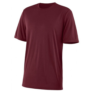 Men's Solid Color Short Sleeve T-<b>Shirt</b> <b>100</b>% <b>Polyester</b> Quick Dry O-Neck Regular Fit Casual Jersey Knitted Top - Product Image 1