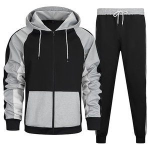 Conjunto Deportivo de Algodón para Hombre, Sudadera con Capucha y Pantalones Deportivos, Ropa Casual para Correr, Uso Diario Cómodo - Product Image 1