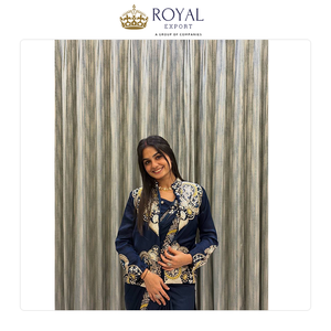 Bollywood Style <b>Top</b> Notch Quality Elegant Design Women Party Wear French Crepe with Embroidery Work Saree at Low Price - Product Image 6