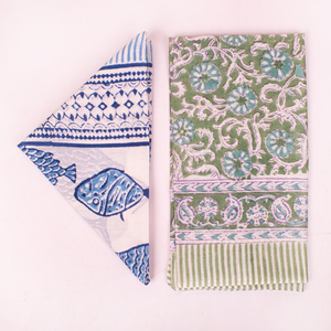 Craftjaipur Women's Boho Style Cotton Multi-Color Bandana Scarf Block Printed Handmade Soft <b>Head</b> Neck Band Face Protection <b>Cover</b> - Product Image 2