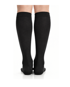Chaussettes de compression athlétiques personnalisées, hautes jusqu'au genou, en nylon opaque et élasthanne, longues, pour femmes, en tricot, pour le sport - Product Image 5