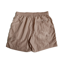 Shorts de bain pour homme en nylon Oxford, couleur unie, légers, respirants, séchage rapide, taille mi-haute, avec cordon de serrage, style décontracté, bleu