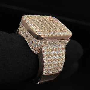 Anillo de compromiso de diamante Baguette helado para hombre, anillo de campeón de moissanita VVS de plata 925, anillo de Hip Hop personalizado - Product Image 2