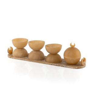 Juego de Servir de Resina y Epoxi de Lujo, Pulido, con Cuencos de >10L, Bandeja, Apto para Lavavajillas, Ecológico, Hecho a Mano, Vajilla Decorativa - Product Image 2