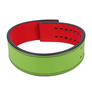 High Quality Cowhide Gym Training Lifting Belts Customizable Logo Power Training Lever Buckle Fitness <b>Back</b> <b>Support</b> - Product Image 5