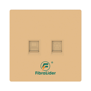 Prix de gros, double prise murale réseau 2 prises, panneau d'information 86*86, plaque frontale RJ45 pour la maison - Product Image 3