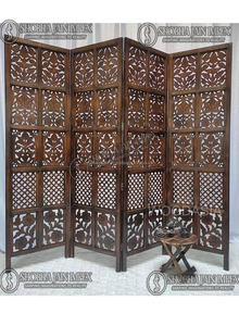 Cadres en bois sculptés en paon pour les mariages, plaque d'entrée en bois artisanale traditionnelle indienne - Product Image 2