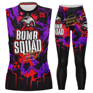 Maillot de football américain 7v7 à col roulé, personnalisé, entièrement sublimé, motif crâne, style streetwear, compression, Pure Youth - Product Image 6