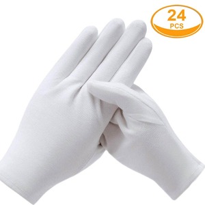Gants de travail en coton blanc de haute qualité pour hommes et femmes, tricotés, pour la protection du travail, le jardinage, la sécurité, la construction industrielle - Product Image 5