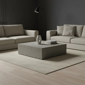Mesa de Centro de Madera Hecha a Mano con Incrustaciones de Hueso, Diseño Geométrico Ovalado Chevron, Muebles Modernos para el Hogar, Proveedor de India - Product Image 6