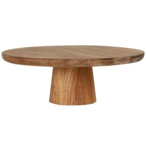 Support à gâteau rond en bois d'acacia fait main de 12 pouces, présentoir sur pied en bois pour mariage, fête, dessert, pâtisserie - Product Image 5