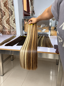 Extensions de cheveux Itip couleur piano en gros, mèches droites avec mèches contrastées, couleurs personnalisées, commandes de détail bienvenues - Product Image 2