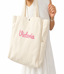 Bolsa de Mano Personalizada de Lona de Algodón, Bolso de Hombro con Múltiples Bolsillos para Viajes al Aire Libre, Logotipo Personalizado - Product Image 4