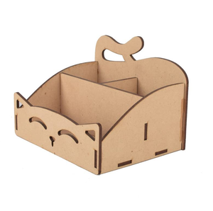 Desktop Stationery MDF Storage <b>Pen</b> Holder MDF <b>Pen</b> Storage <b>Box</b> for Office School Use Stationery Pencil Holder for Desk - Product Image 1