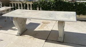 Sillas de Comedor de Exterior Contemporáneas de Mármol Tallado a Mano de Lujo para Jardín, Patio, Villa, Lago, Hotel y Restaurante - Product Image 3