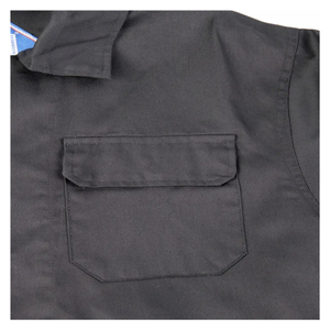 Combinaison de travail industrielle légère et robuste en polycoton à prix abordable, uniforme de travail une pièce multi-poches, combinaison de travail noire pour chaudière - Product Image 4