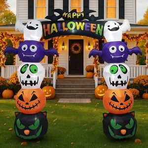 Arco Gigante di Zucca di Halloween in PVC da 2,5 Metri con LED per Decorazioni Esterne - Product Image 6
