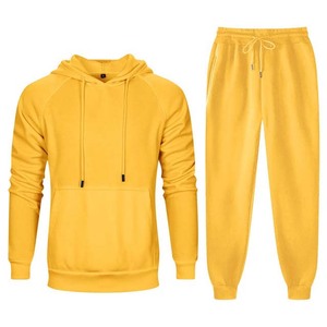 Hot Selling Customized Good Quality Hot Selling Sweat suits Set Good Quality Men 2025 Top Design <b>Yellow</b> Color Winter <b>Tracksuits</b> - Product Image 6