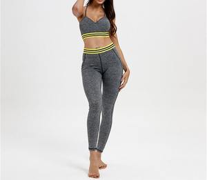 กางเกงโยคะขายาวเอวสูง แห้งเร็ว ระบายอากาศได้ดี เป็นมิตรกับสิ่งแวดล้อม พร้อมขอบเอวยางยืด สำหรับผู้หญิง-วิ่ง ออกกำลังกาย ฟิตเนส - Product Image 3