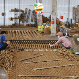 WHOLESALE NATURAL COCONUT COIR <b>MAT</b> FIBER <b>GARDEN</b> <b>MAT</b> FOR LANDSCAPING PLANTING EROSION CONTROL AND OUTDOOR USE - Product Image 4