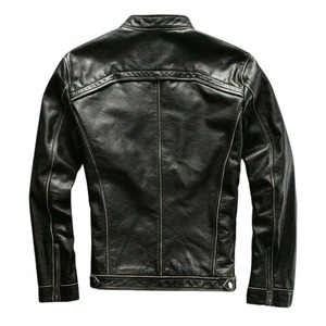 Black Genuine Leather <b>Biker</b> <b>Jacket</b> Men Motorcycle <b>Jacket</b> - Product Image 3