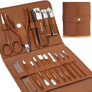 Kit de manucure professionnel en acier inoxydable, ensemble d'outils de soin des ongles portable, kit de soin des ongles de qualité supérieure - Product Image 1