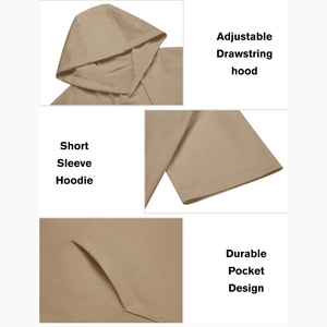 Premium Quality Custom Hoodie And Shorts <b>Set</b> Men's With Pullover Style Durable And Soft Fabric Sport And Causal Wear Shorts <b>Sets</b> - Product Image 3