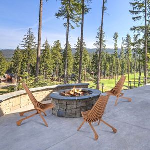 Sostituire 66876605 sedia pieghevole in legno di Acacia per uso esterno basso profilo poltrona per balcone portico giardino giardino giardino - Product Image 6