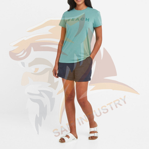 T-shirts pour femmes de haute qualité, 100% coton, respirants, écologiques, impression par sublimation, vêtements d'été - Product Image 3