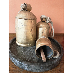 Vintage Style Pure Brass Hanging Bell with Polished Finished and Cast Handle <b>Outdoor</b> Christmas Decorative Showpiece Supplies - Product Image 2