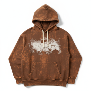 Sweat-shirt à capuche surdimensionné pour homme en coton French Terry avec imprimé tie-dye personnalisé et poche avant, style décontracté pour l'automne - Product Image 6