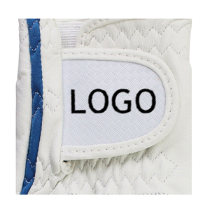 Premium Unisex <b>White</b> Pink Golf Gloves Custom Logo Cabretta Leather Breathable Magnetic Ball <b>Marker</b> OEM Non-Slip Pull Sports - Product Image 4