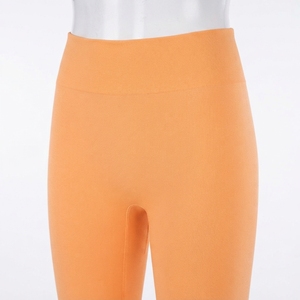 Wholesale High Waist Women's Casual Leather <b>Leggings</b> Custom Logo Pants <b>with</b> <b>Pockets</b> Sexy Outdoor Knitted Fabric for Girls - Product Image 5