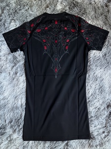 Custom Men Cyber Sigilism Rash Guard T <b>Shirt</b> Slim Fit Gothic Sublimation Graphic <b>Compression</b> <b>Shirt</b> - Product Image 5