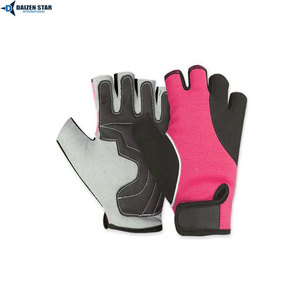 Gants de cyclisme d'été personnalisés OEM d'usine, respirants, avec poignées antidérapantes en gel, demi-doigts, légers pour VTT et vélo de route - Product Image 5