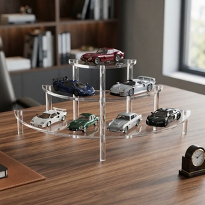 Modern Acrylic Detachable Tiered Display Stand Transparent Counter Display Riser Retail Merchandise Organizer for Rack for - Product Image 1