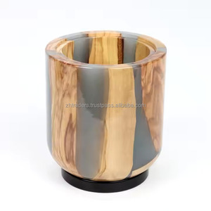 Exquisite Handcrafted Epoxy Resin and Acacia <b>Wood</b> Bukhoor <b>Burner</b> Artistic Design Oud Holder Home Fragrance Ramadan Eid Gifting - Product Image 1