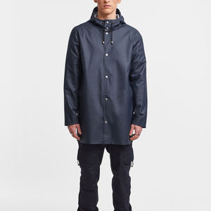 Heavy Duty Waterproof Rain Suit 100% Polyester Reflective <b>Raincoat</b> Jacket for Outdoor Work Hiking Camping OEM Wholesale Custom - Product Image 2