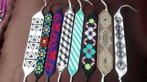 สร้อยข้อมือลูกปัดทำมือ ลายหินหลากสี สำหรับทำสร้อยข้อมือ NOUSHAD HANDICRAFTS รุ่น NH-708 รับรองโดย IGI Uttar - Product Image 3