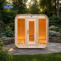 Sauna Exterior Inteligente con Control WiFi, Certificación ETL, Madera de Pino Termotratada, Moderna, para Relajación en el Patio Trasero, Proyecto Argentina