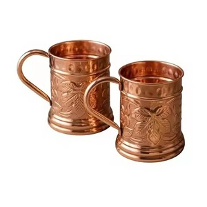 Hot Selling High Standard Quality Metal Copper Modern Finished <b>Large</b> Capacity Eco-Friendly Unique Fancy Designer Drinkware <b>Mug</b> - Product Image 3