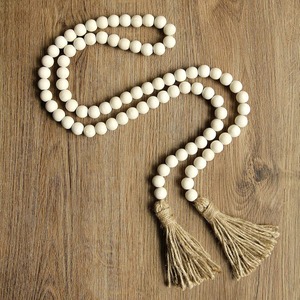 Top Demanded Customizable <b>Wooden</b> Garlands <b>Rustic</b> Handmade Bead Chains for Wholesale Home Decoration Available For Sale - Product Image 1