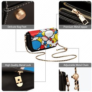 Bolso de hombro tipo bandolera Pop Art para mujer, con solapa, para uso diario y fiestas - Product Image 4
