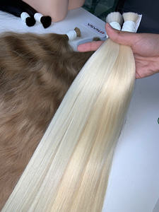 100% Cheveux Humains En Vrac Blonde Couleur Expédition Rapide Naturel Droit Double Dessiné Extensions de Cheveux par les Fournisseurs Vietnamiens - Product Image 3